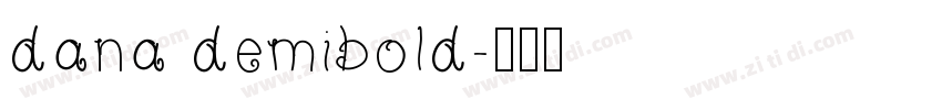 dana demibold字体转换